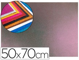 Goma EVA con purpurina Liderpapel 50x70cm. 60g/m² espesor 2 mm. bicolor rosa verde